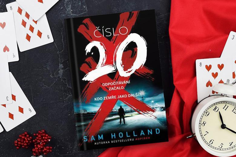 Číslo 20: Novinka od autorky bestselleru Kopírák – Sam Holland. Už obálka s krvavě rudými XX a efektně „krví pocákaná“ ořízka dávají tušit, že tohle budou zase jatka